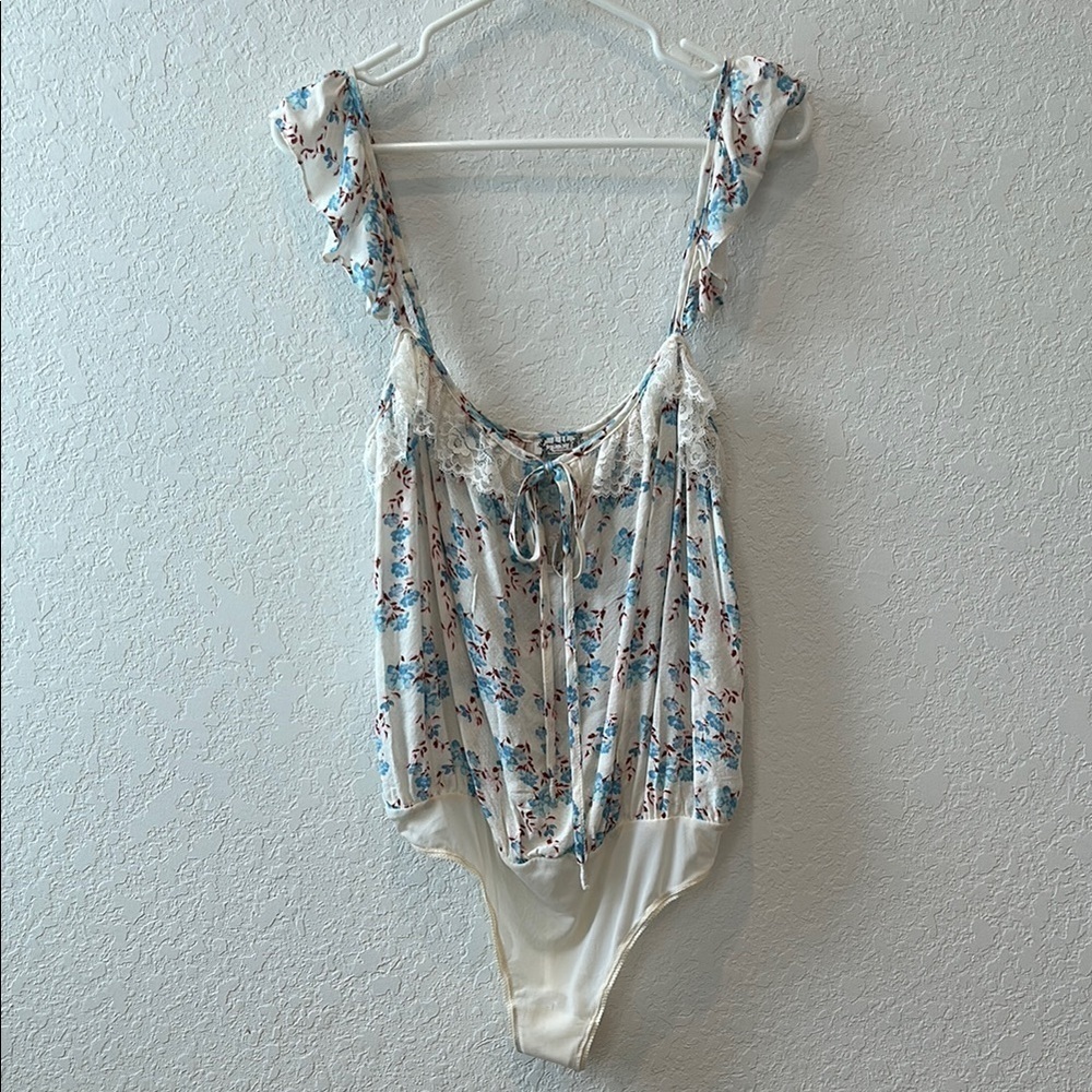 Free People Intimately Floral Ruffle Bodysuit - Picture 6 of 11